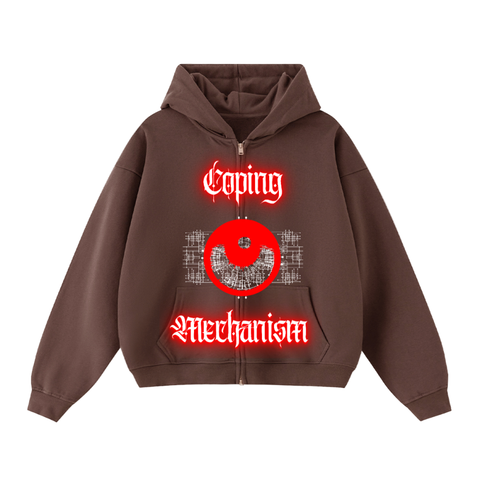 Coping Mechanism Double-Zip Hoodie