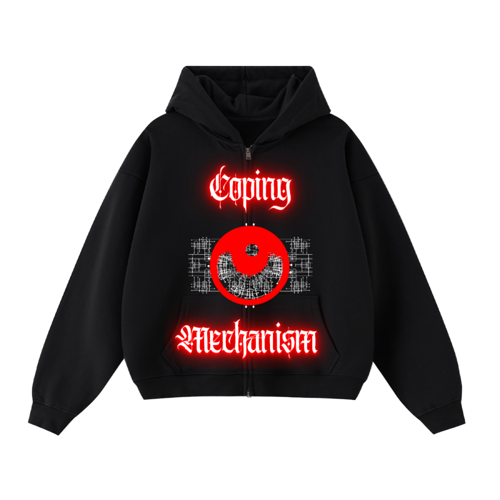 Coping Mechanism Double-Zip Hoodie