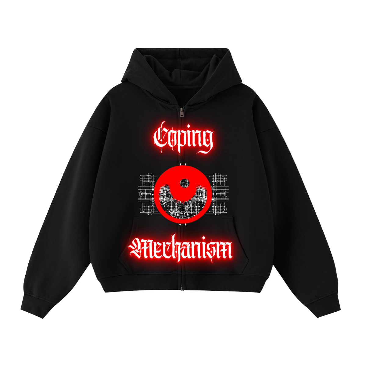 Coping Mechanism Double-Zip Hoodie