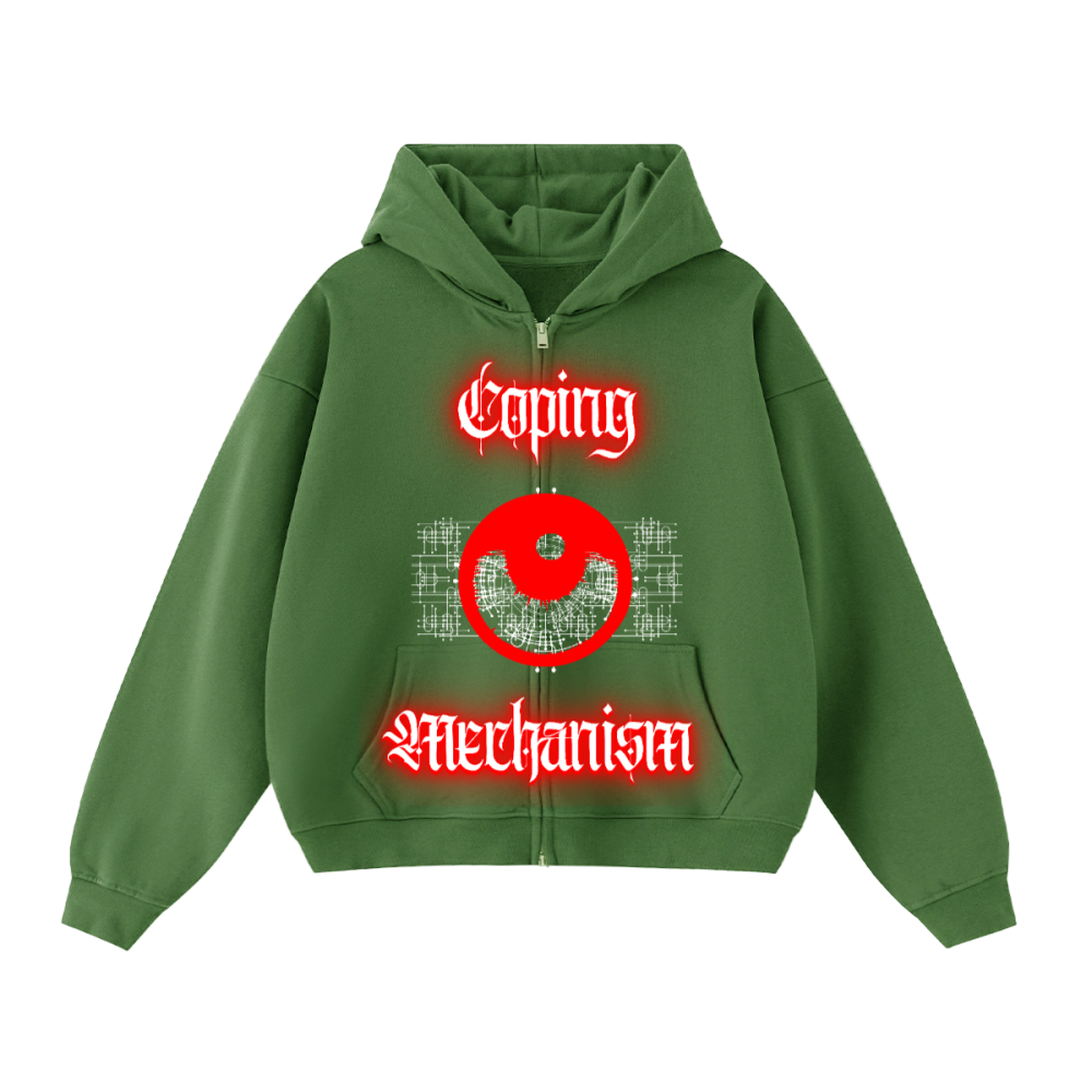 Coping Mechanism Double-Zip Hoodie