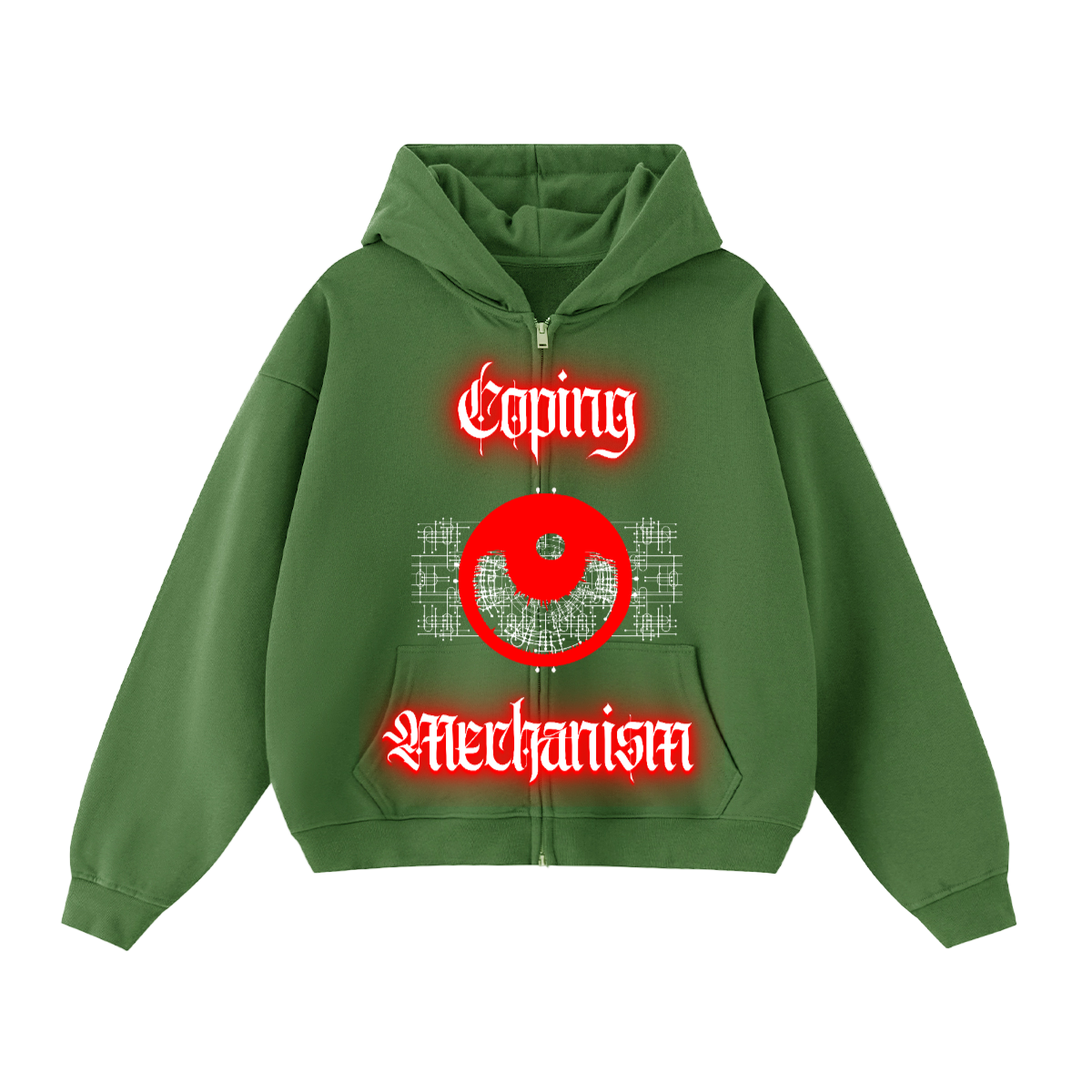 Coping Mechanism Double-Zip Hoodie