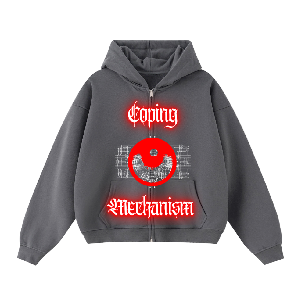 Coping Mechanism Double-Zip Hoodie