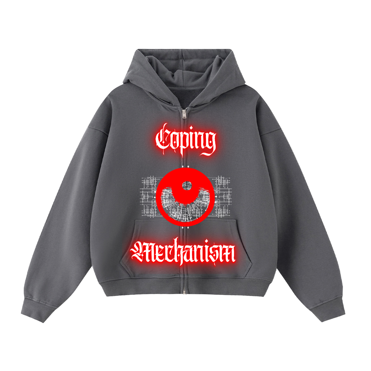 Coping Mechanism Double-Zip Hoodie